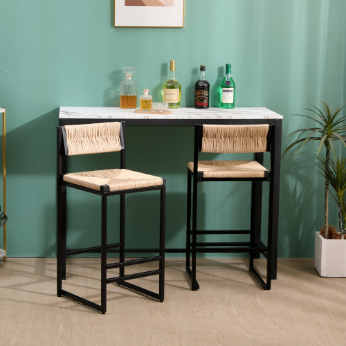 Honey Woven Bar Stools – Set of 2