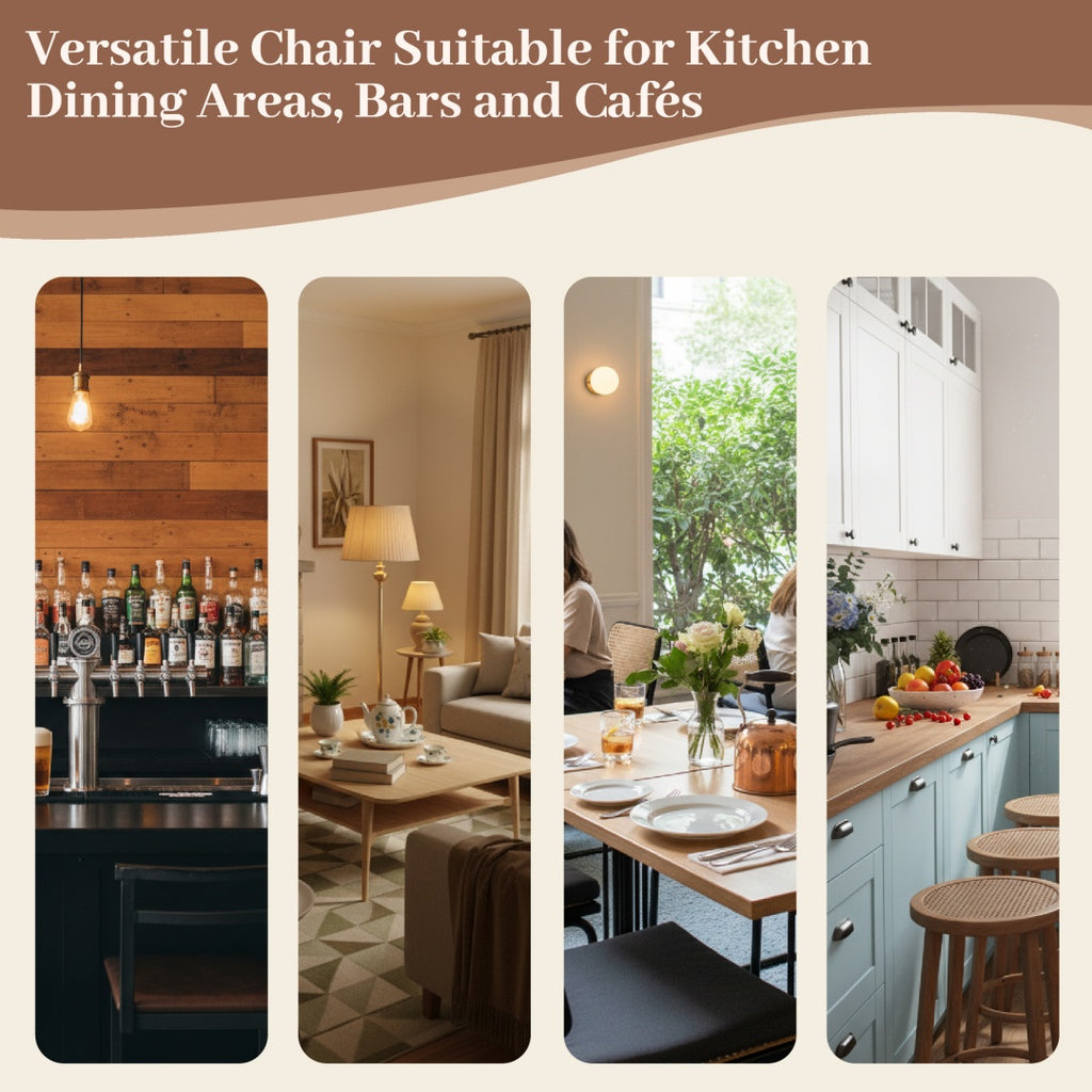 Set of 2 Upholstered Metal Counter Stools – Beige