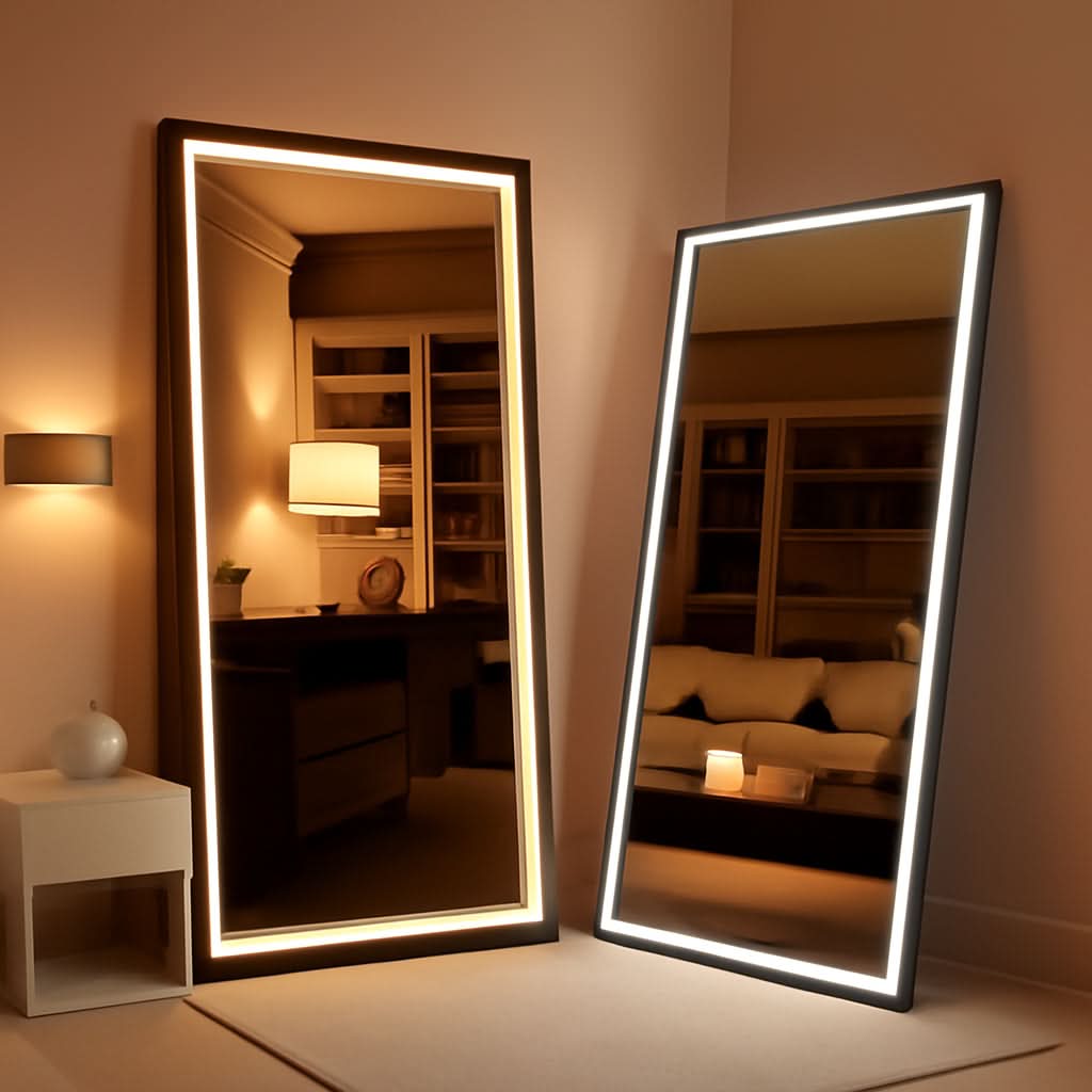 Illuminated Floor Length Mirror 71x32 Inch Dimmable-0