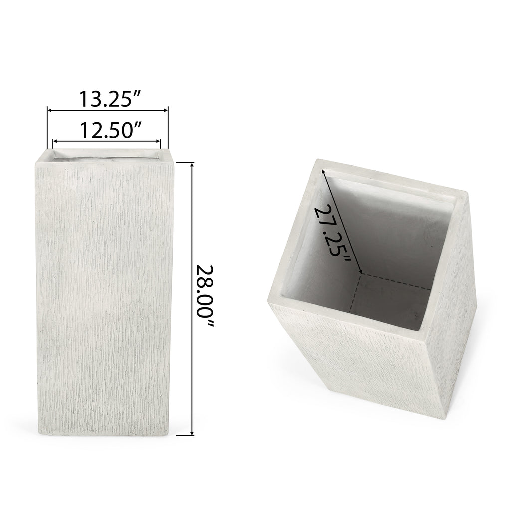 Modern Magnesium Oxide Planter – Antique White