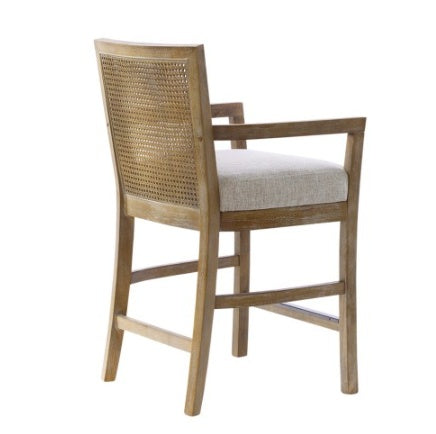 Cane Back Counter Stool