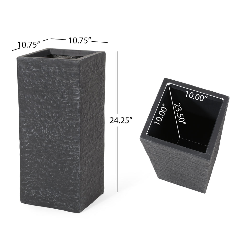 Modern Magnesium Oxide Planter – Gray