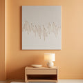 Hand-Painted White Abstract Oil Painting 40x28 Inch-0