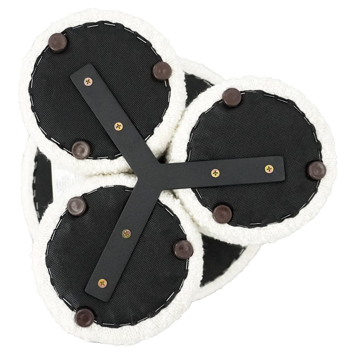 Wesley Ivory Bouclé Stool