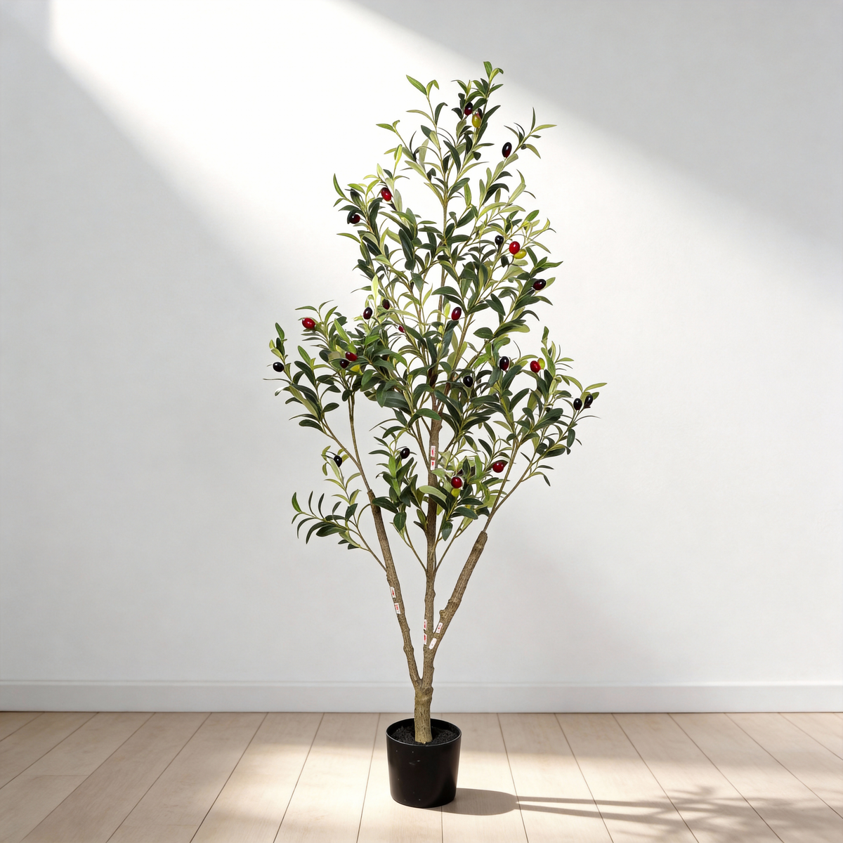 5′ Artificial Olive Tree in Black Pot
