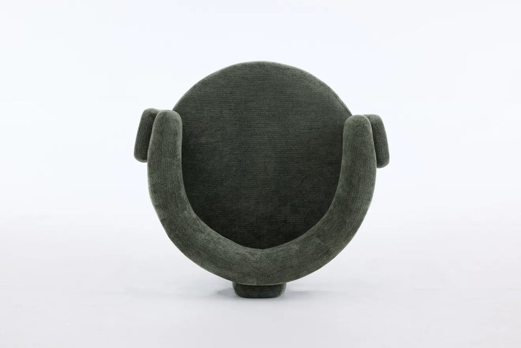 Green Bouclé Accent Chair