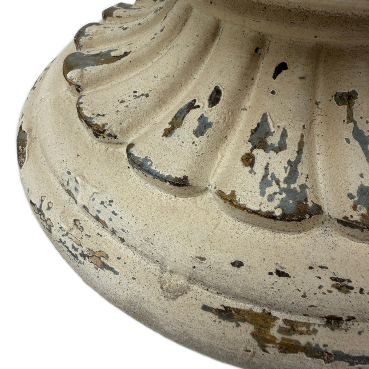 Round Magnesium Oxide Garden Planter – Antique White