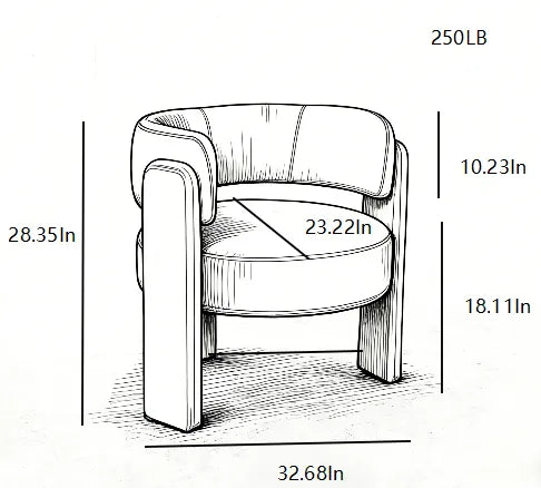 Green Bouclé Accent Chair