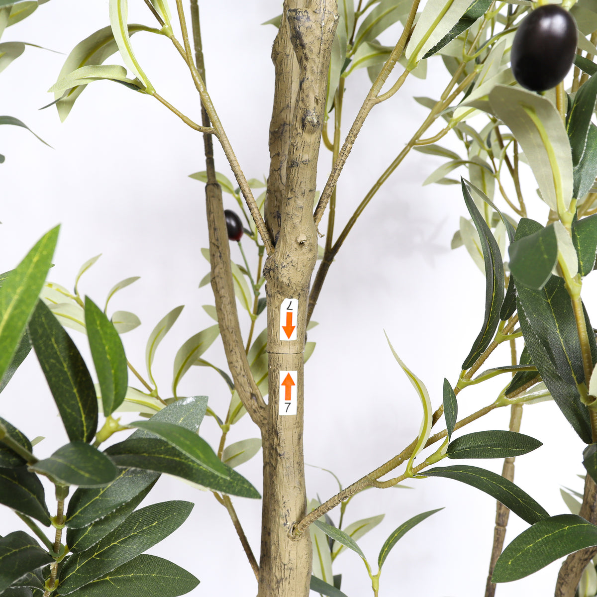 6′ Artificial Olive Tree in Black Pot