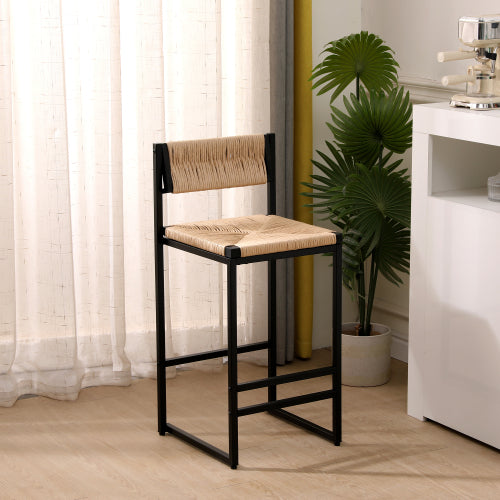 Honey Woven Bar Stools – Set of 2