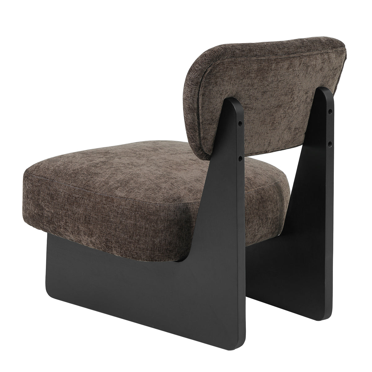 Modern Brown Lounge Chairs – Set of 2