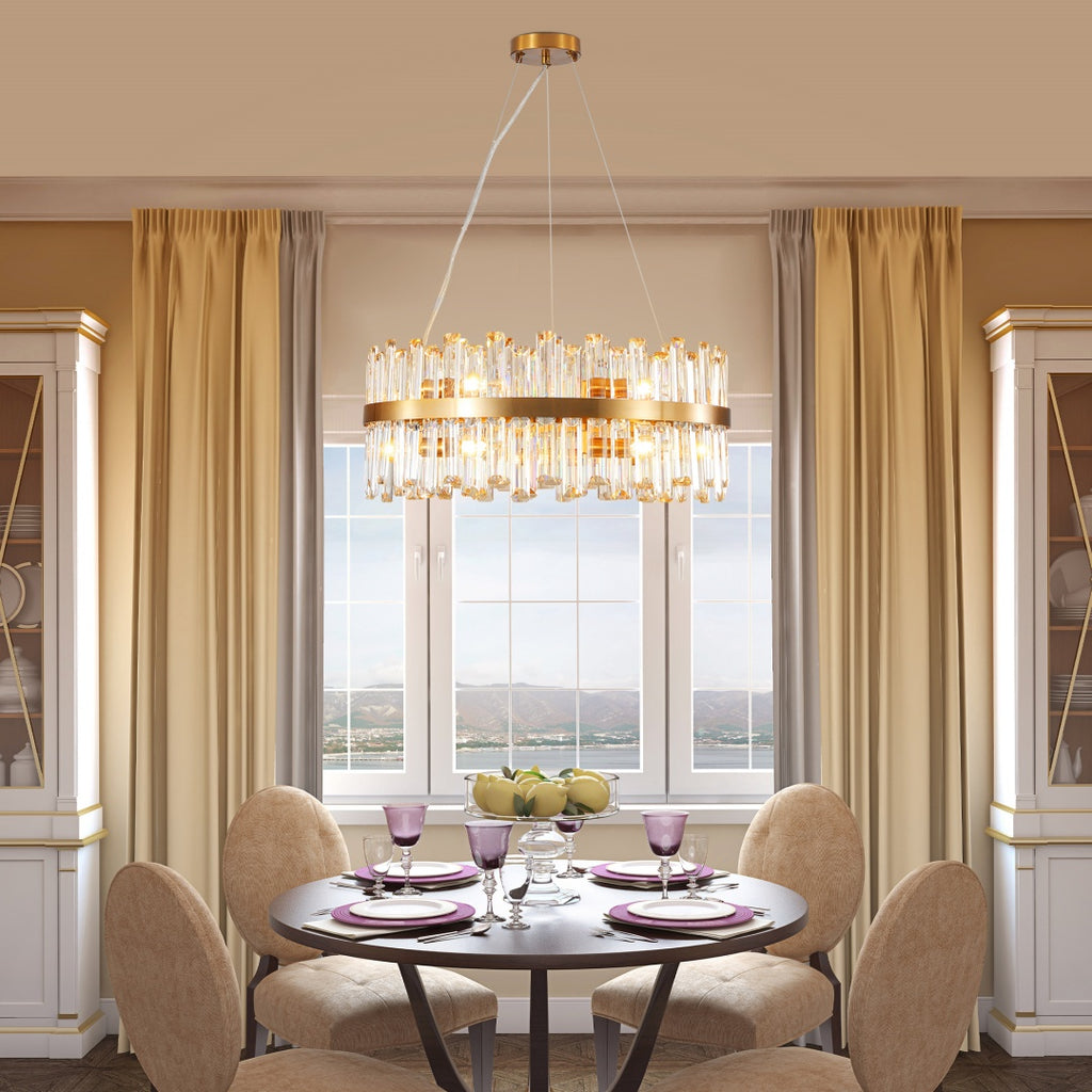 23.6" Modern Crystal Chandelier