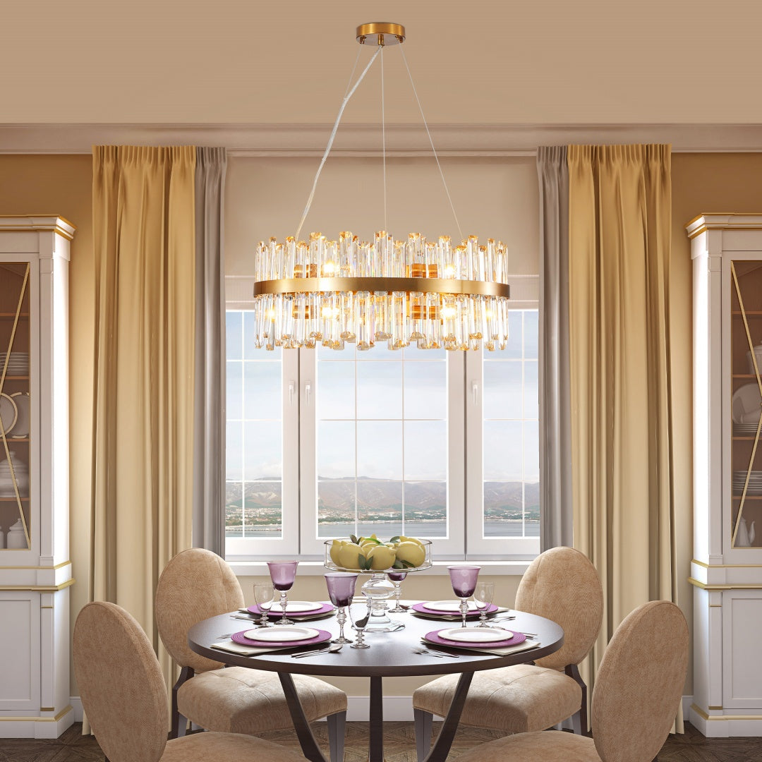 23.6" Modern Crystal Chandelier