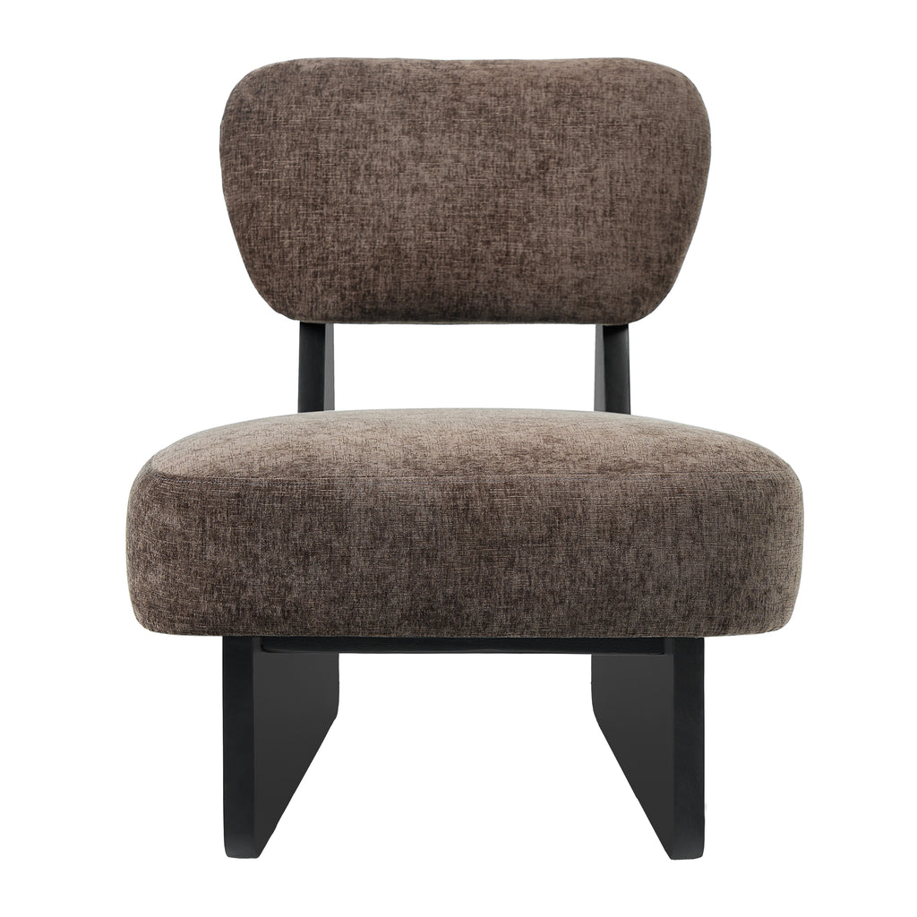 Modern Brown Lounge Chairs – Set of 2