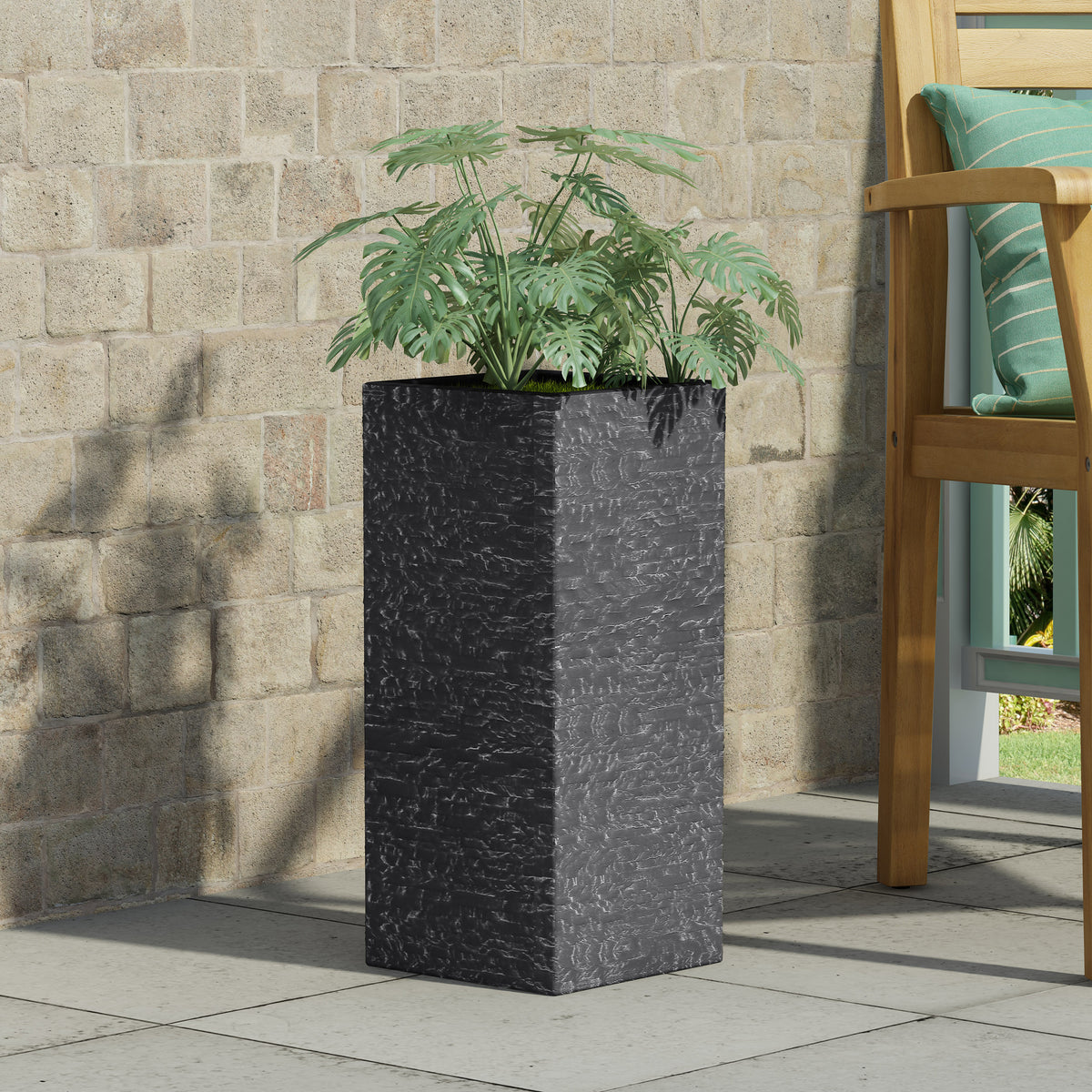 Modern Magnesium Oxide Planter – Gray – Gray