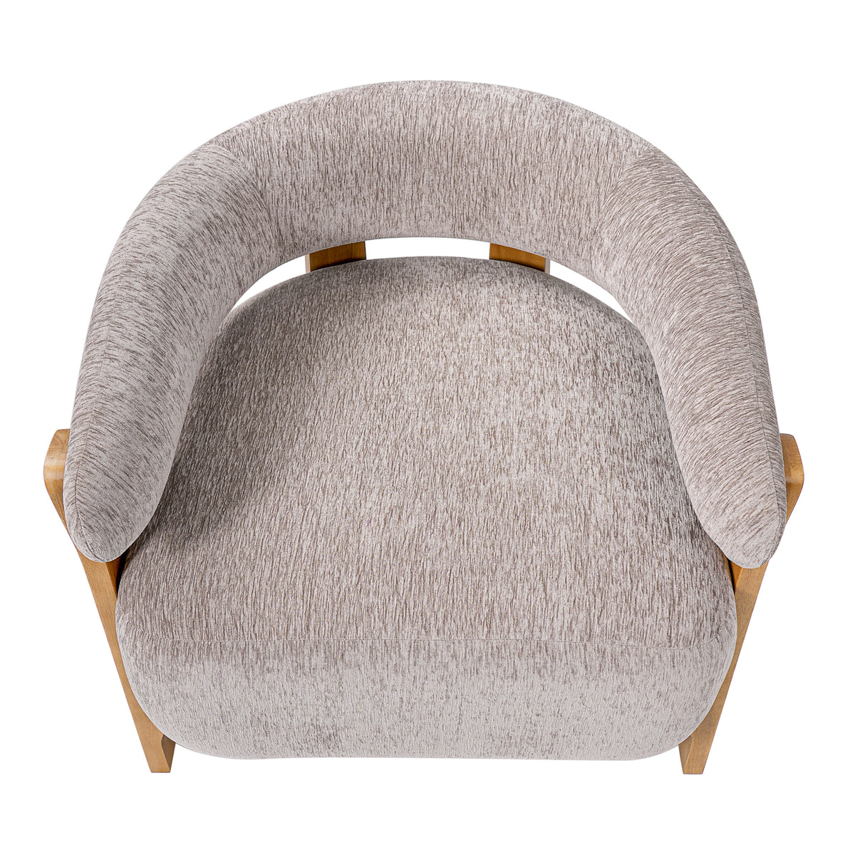 28.7" Mid-Century Bouclé Barrel Chair