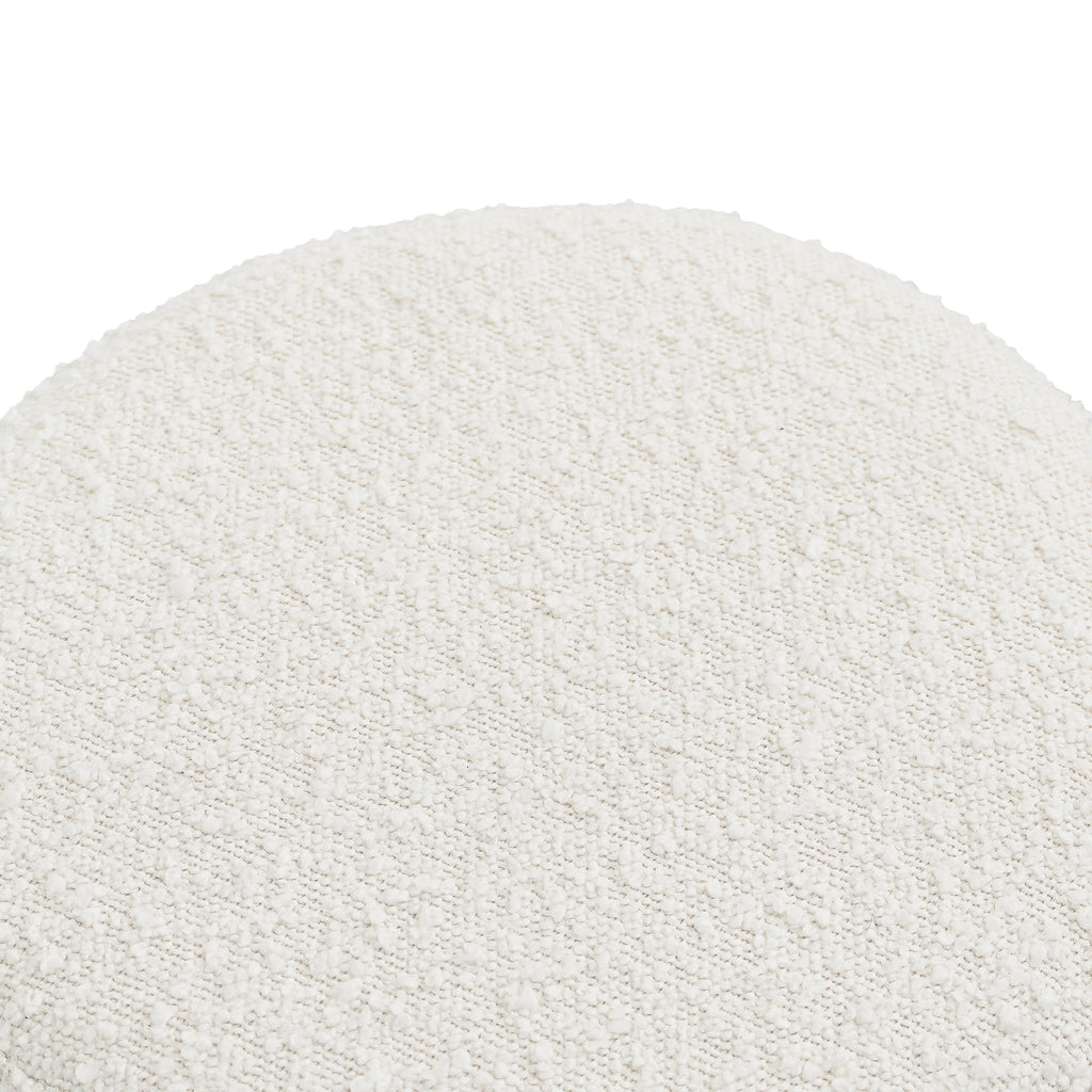 Wesley Ivory Bouclé Stool
