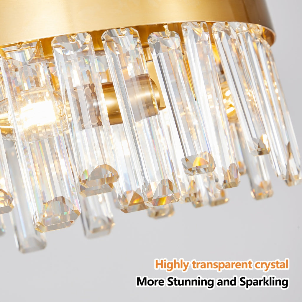 23.6" Modern Crystal Chandelier