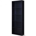 5-Shelf Storage Bookcase Modern Multi-Functional Display Cabinet-White-0