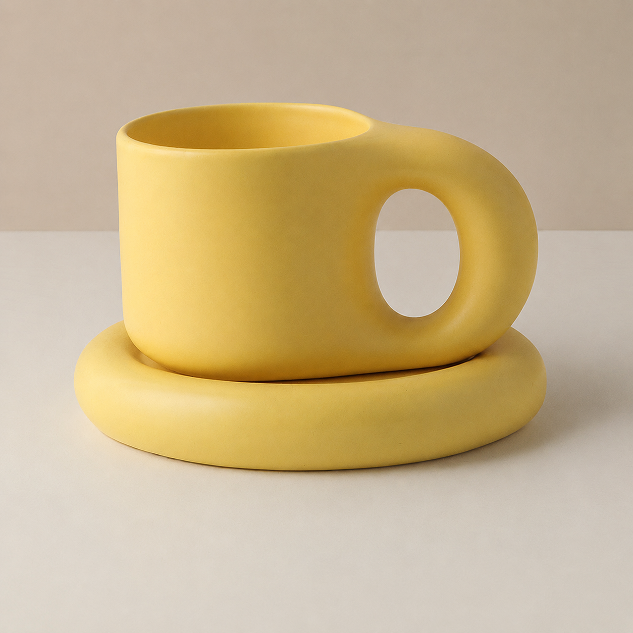 Nordic Ceramic Fat Mug Collection