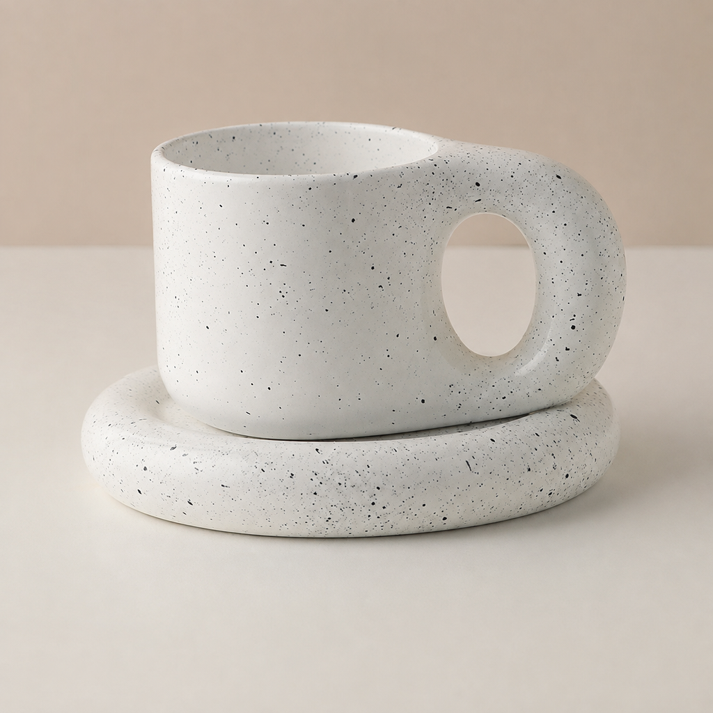 Nordic Ceramic Fat Mug Collection