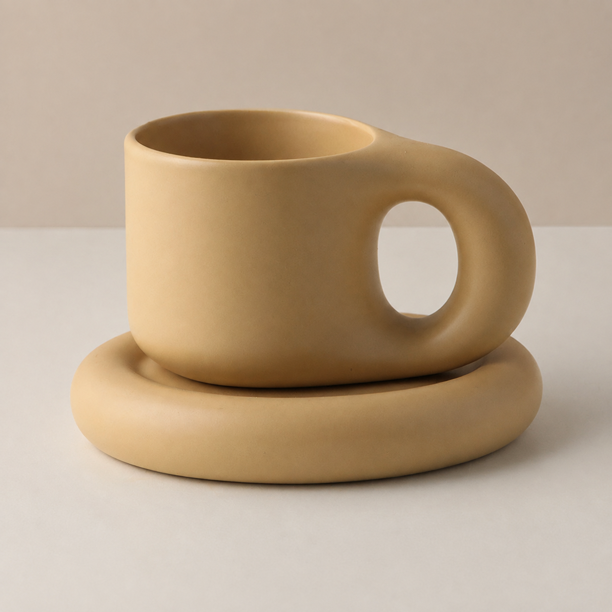 Nordic Ceramic Fat Mug Collection