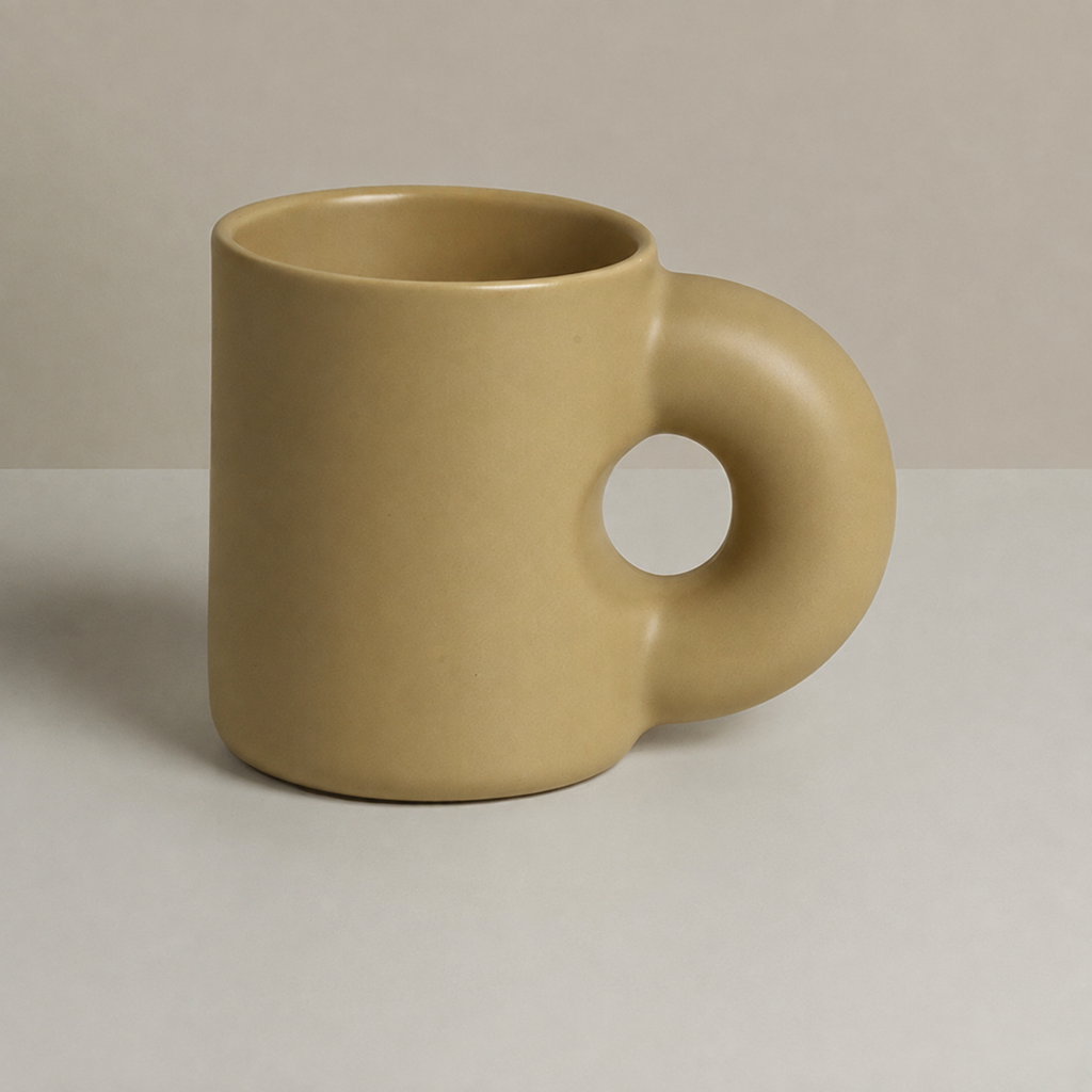 Nordic Ceramic Fat Mug Collection