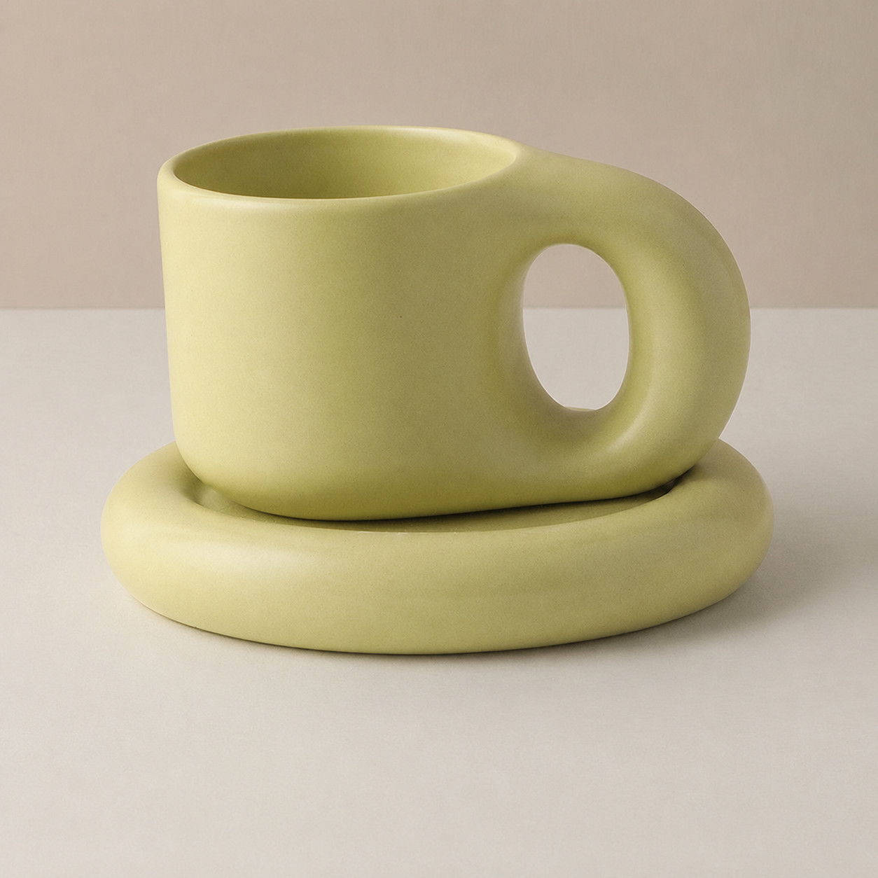 Nordic Ceramic Fat Mug Collection