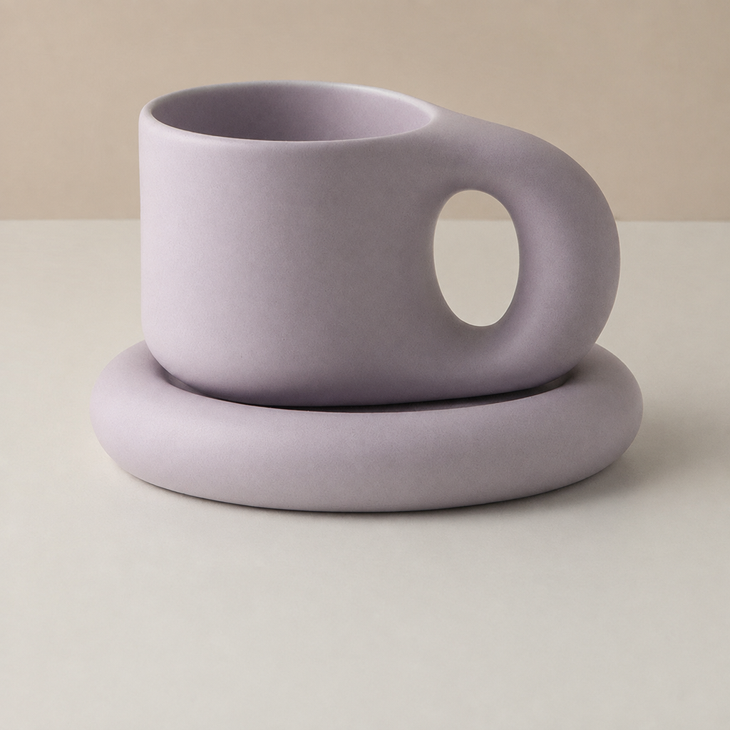 Nordic Ceramic Fat Mug Collection