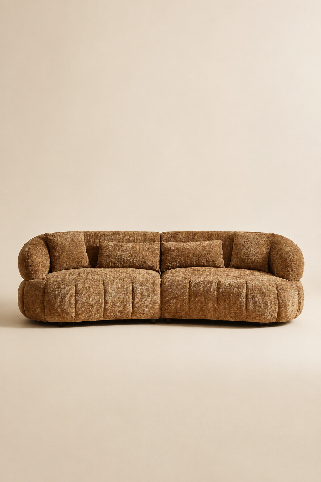 The Aurelia Brown Sculptural Cloud Sofa