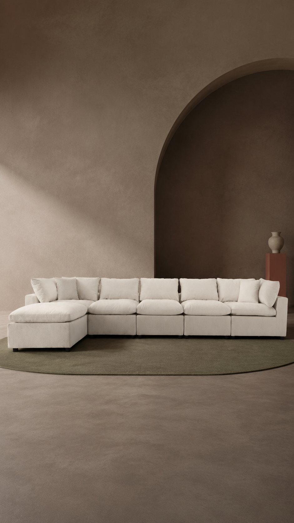 Oversized Hayward Ivory Cloud Sectional Sofa