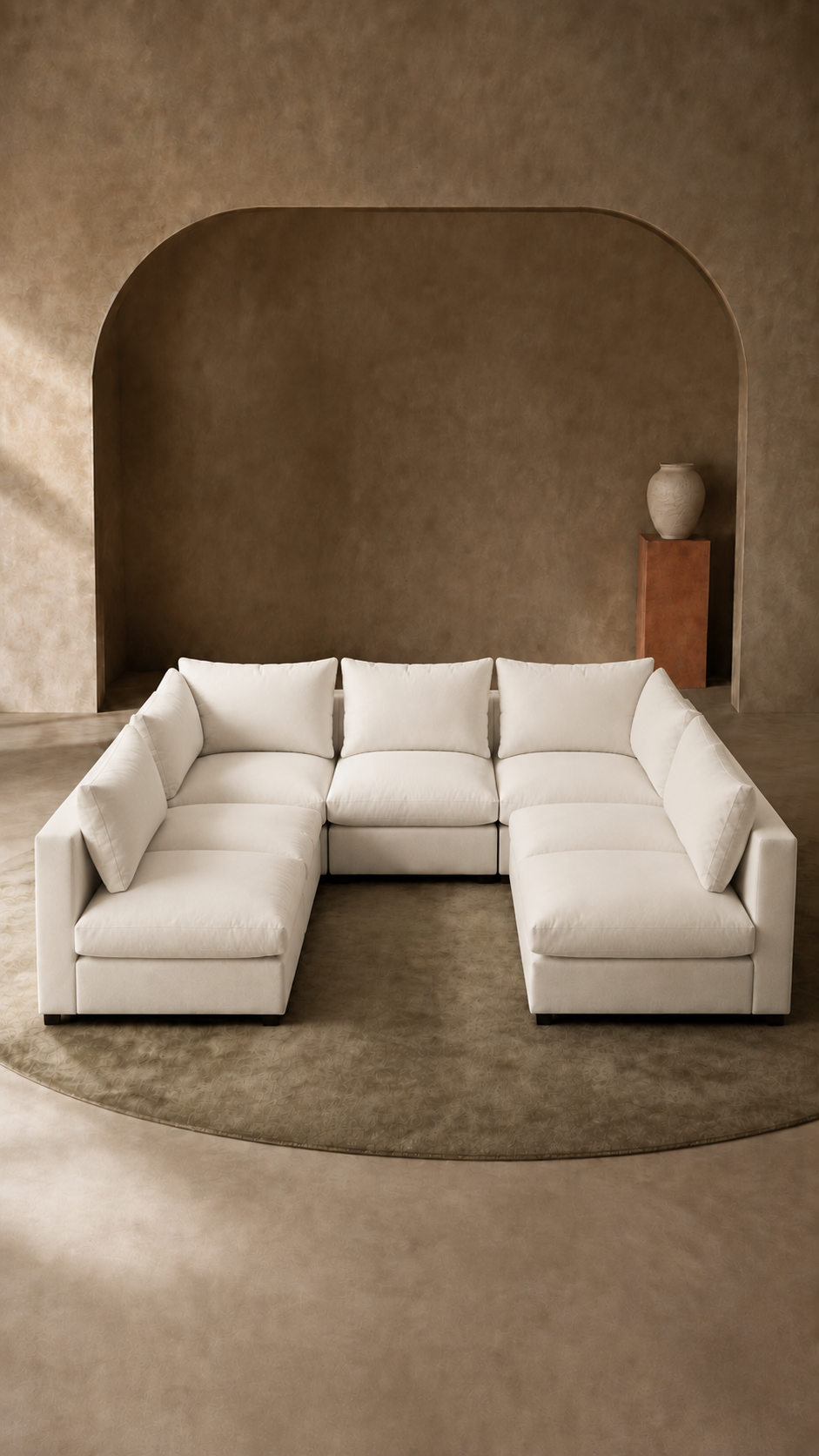 Oversized Hayward Ivory Cloud Sectional Sofa