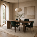 Paloma Solid Wood Dining Table & 4-Chair Set