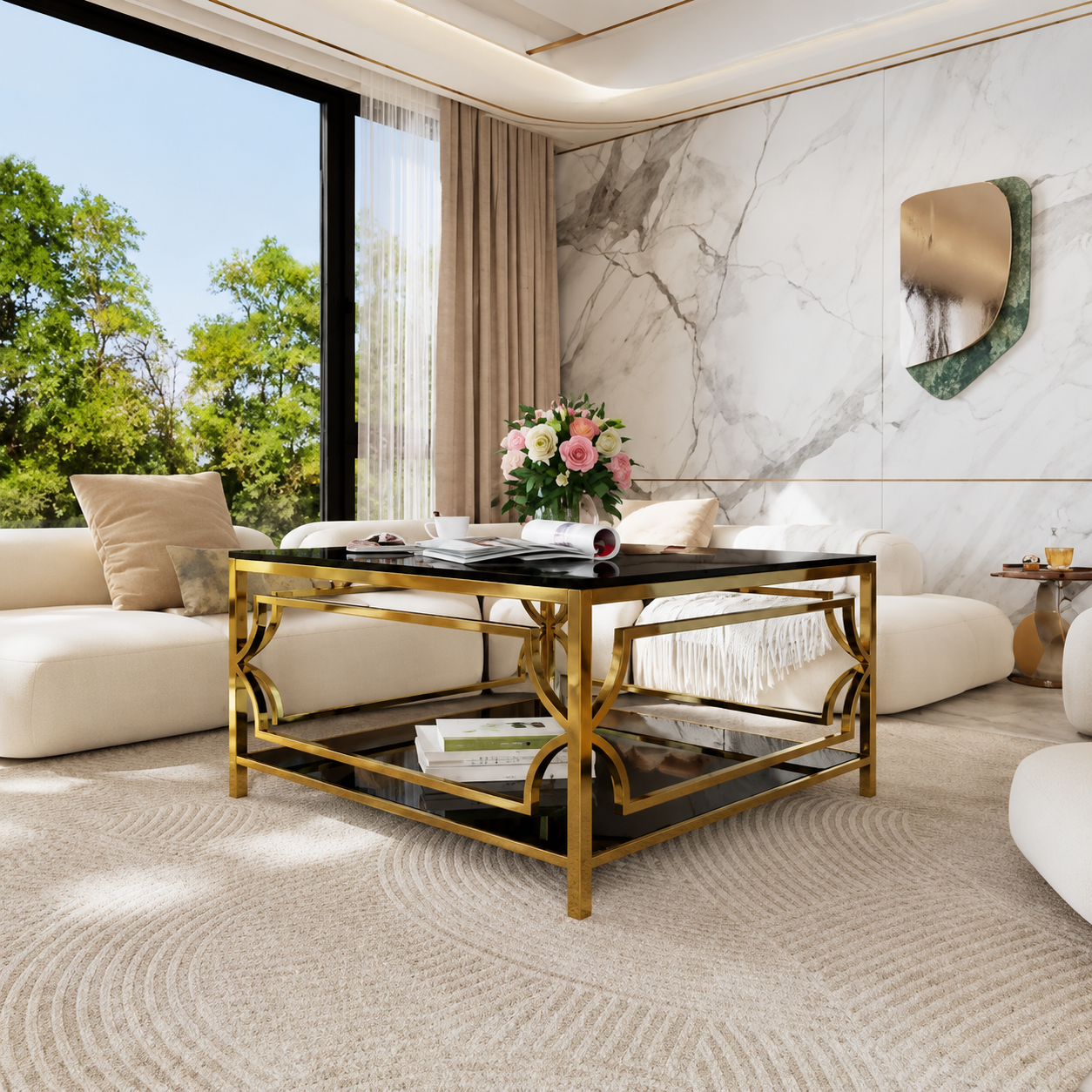 Bellamy Glass Coffee Table