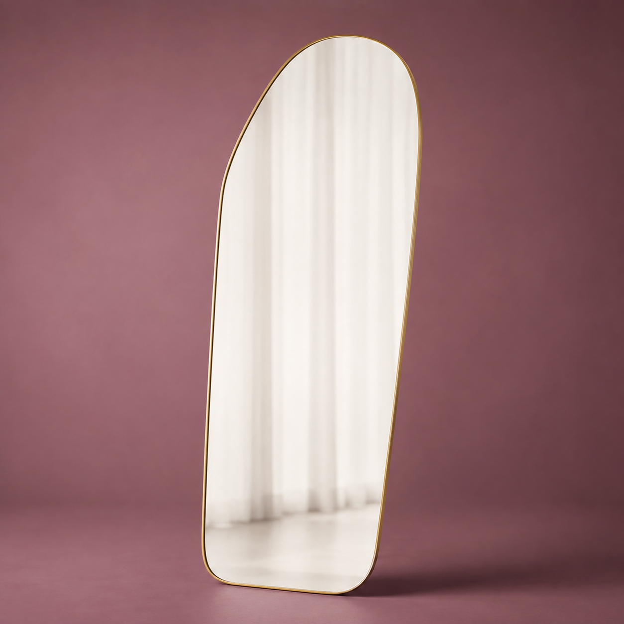 Oversized Gold Arched Full Length Mirror