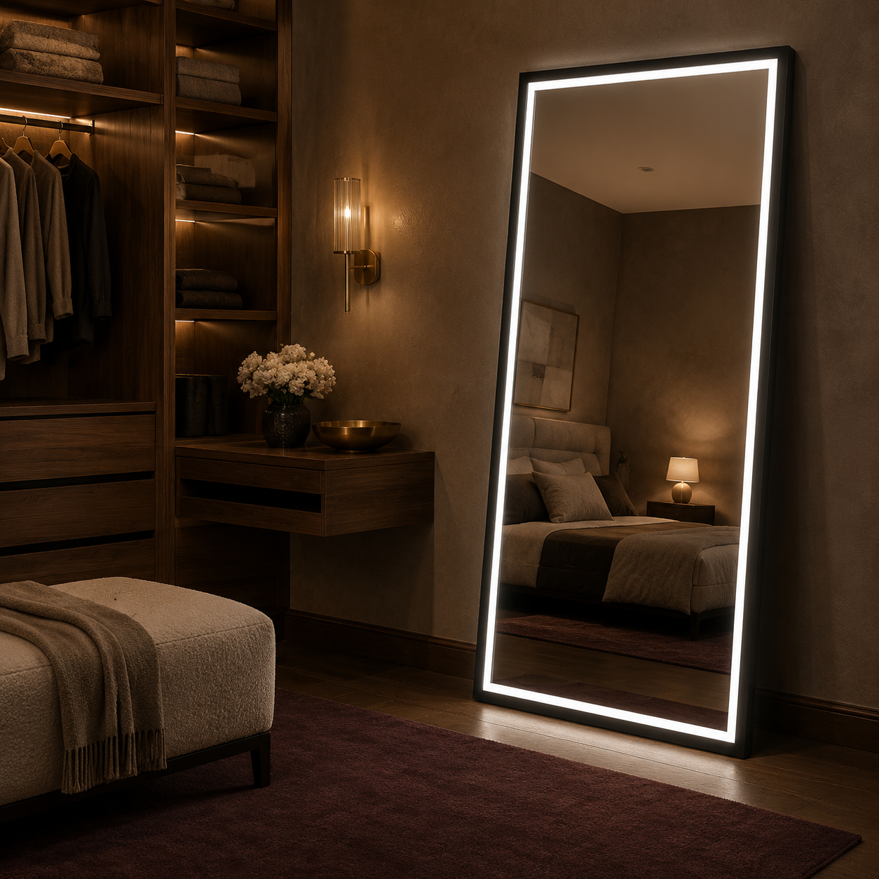 LED Full Length Floor Mirror