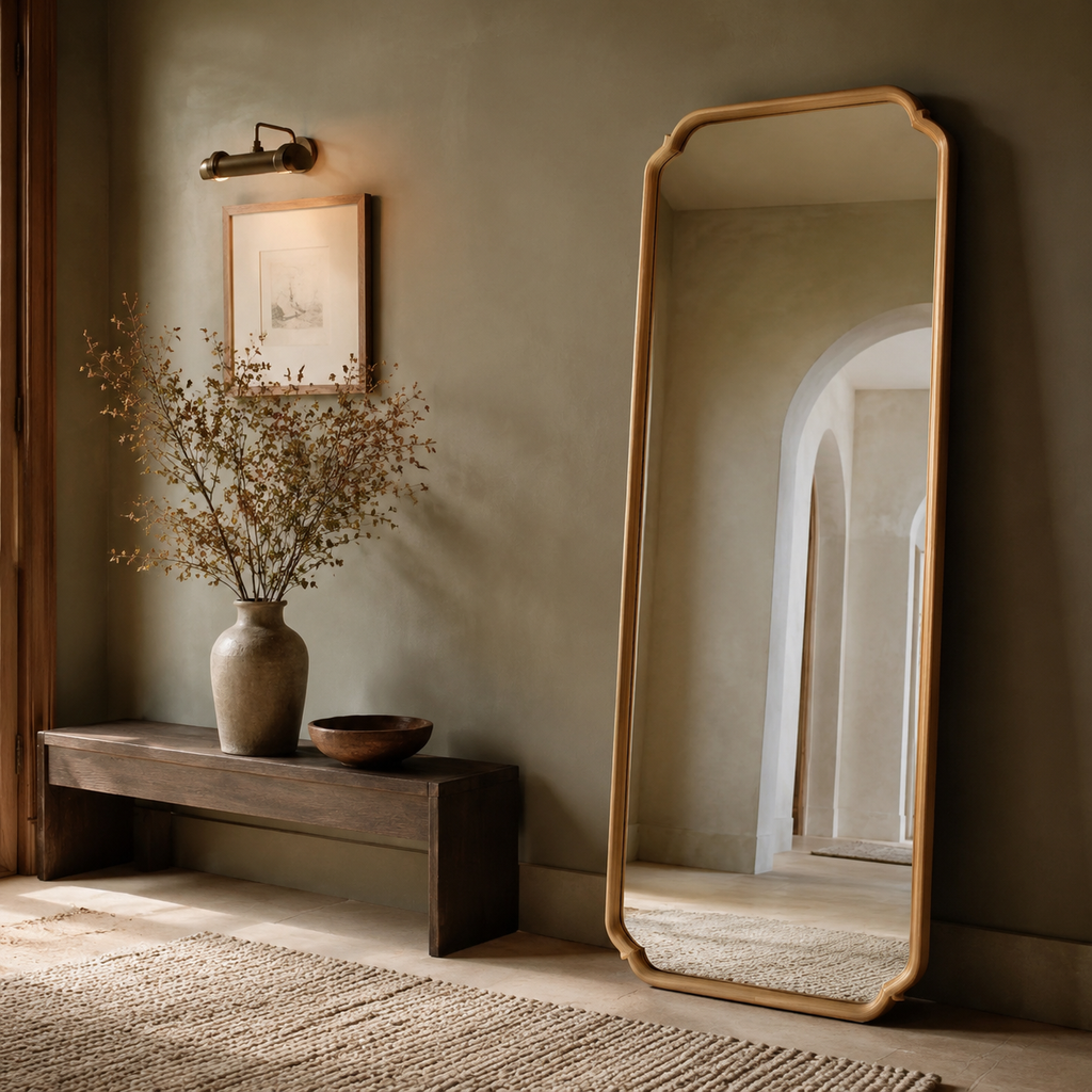 Rustic Wood Full Body Mirror