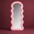 Pink Wavy Full Length Mirror