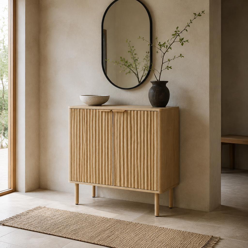 Modern Mid-Century Oak Cabinet