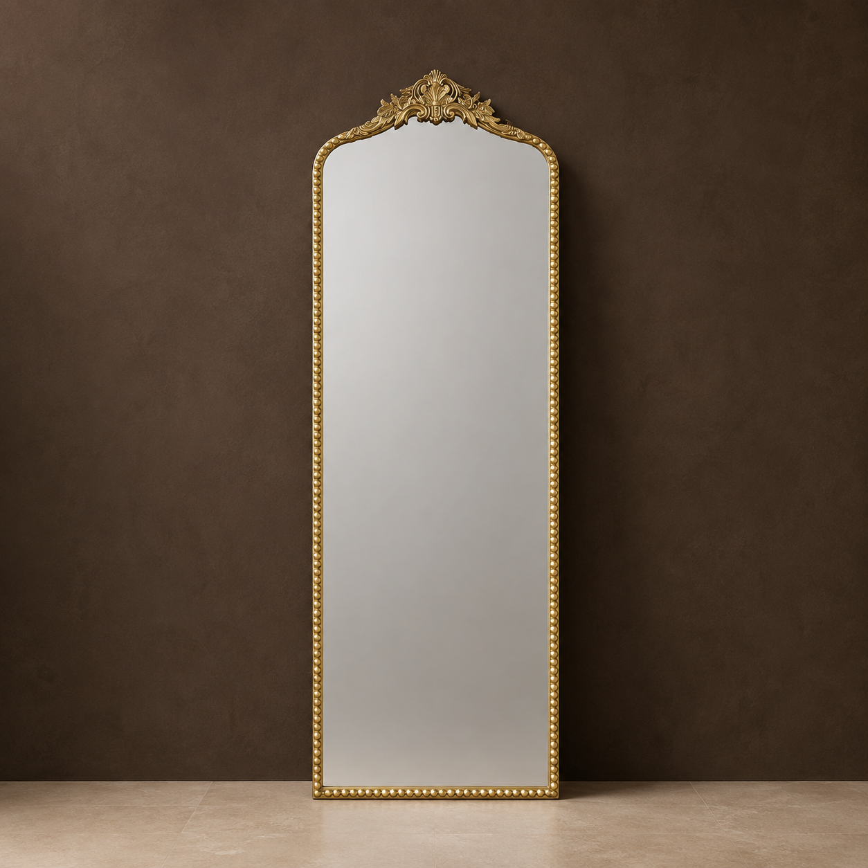 The Celestine Gold Baroque Floor Mirror