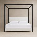 The Sutton Bouclé Canopy Bed