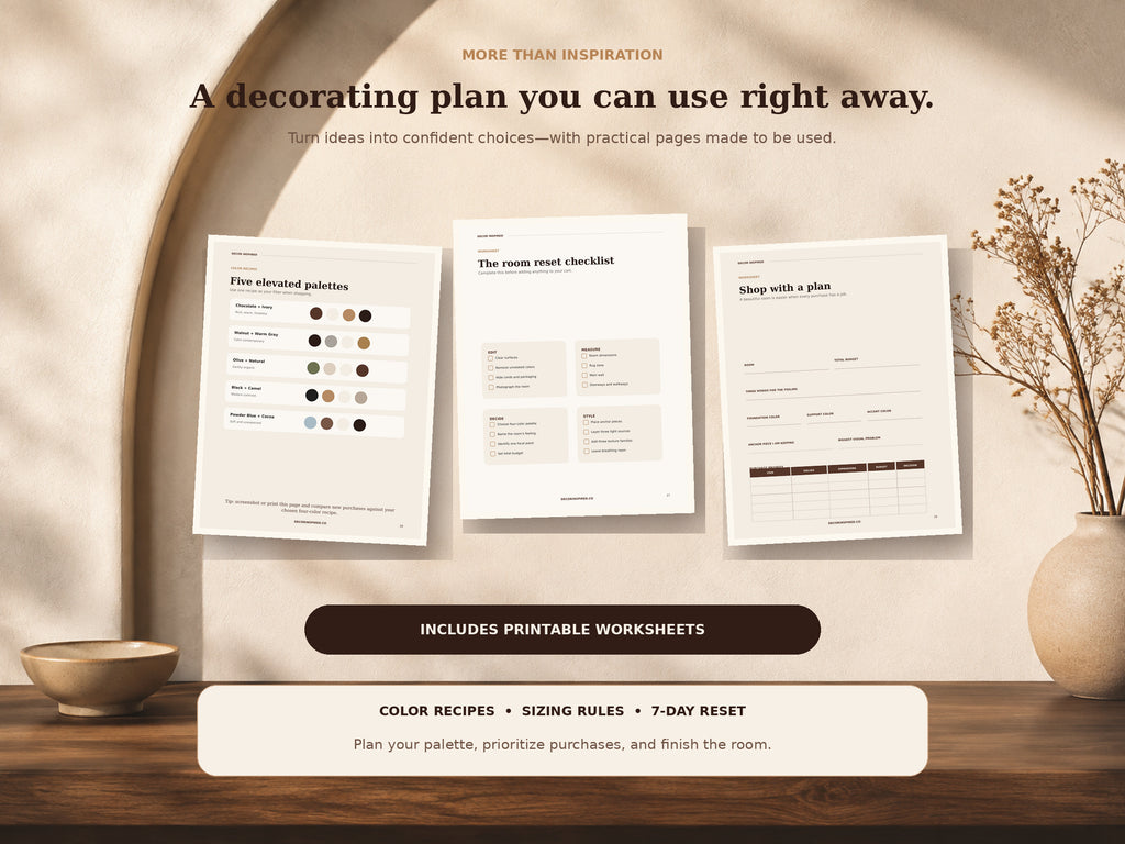 Home Decor Ebook: Make Your Home Look Expensive on a Budget | 31-Page PDF Guide
