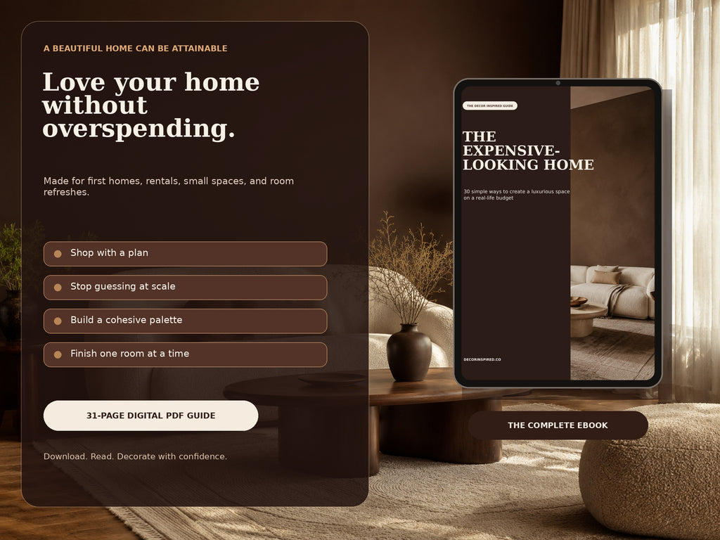 Home Decor Ebook: Make Your Home Look Expensive on a Budget | 31-Page PDF Guide