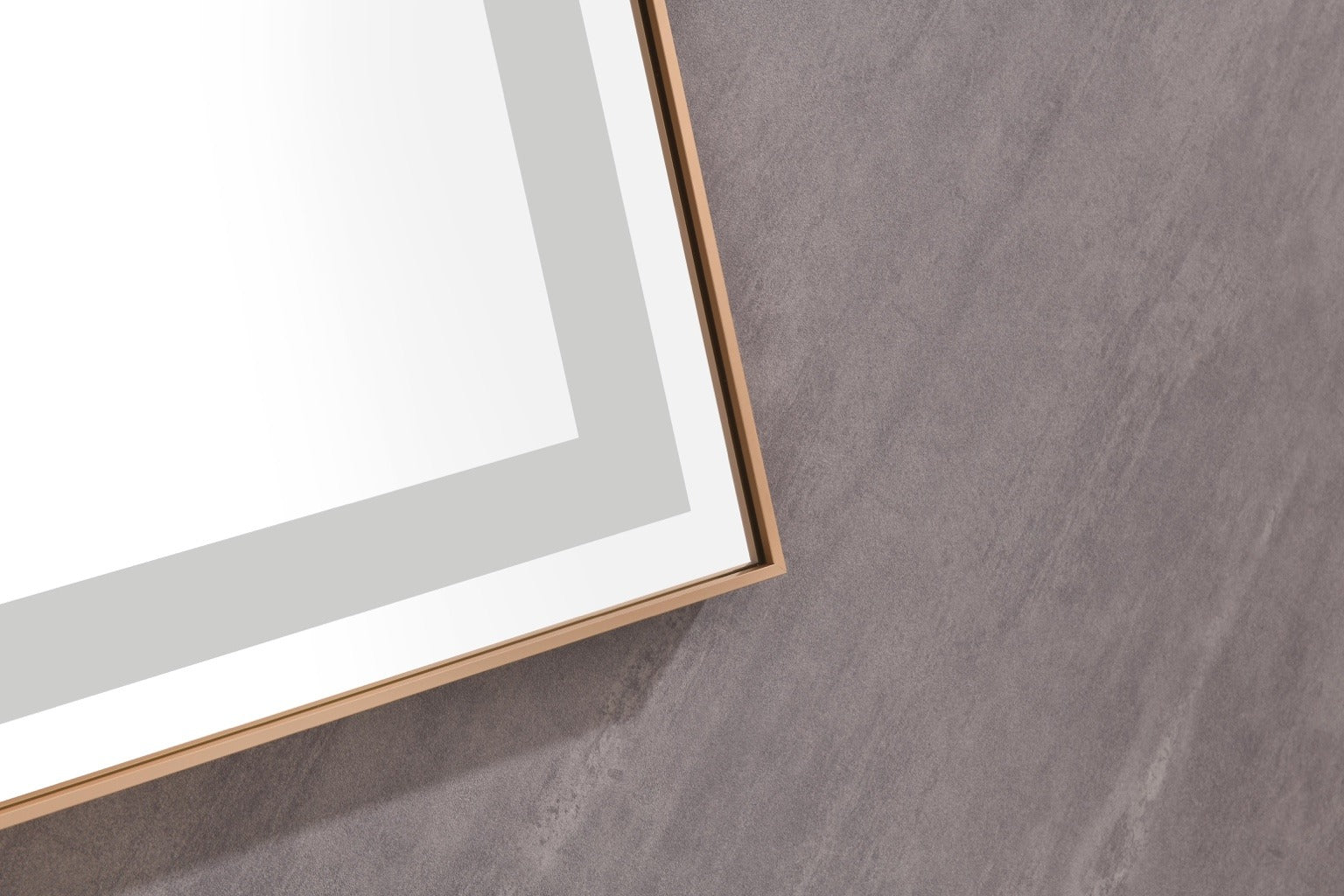 Brushed Gold LED Bathroom Mirror