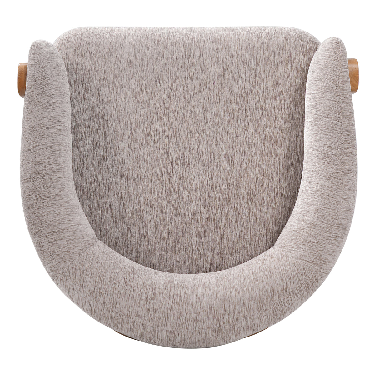 28.7" Mid-Century Bouclé Barrel Chair
