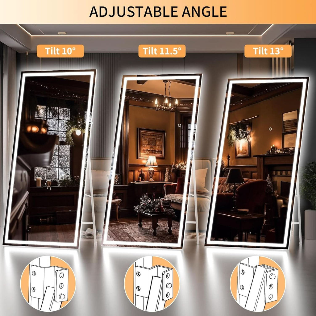Illuminated Floor Length Mirror 71x32 Inch Dimmable-3