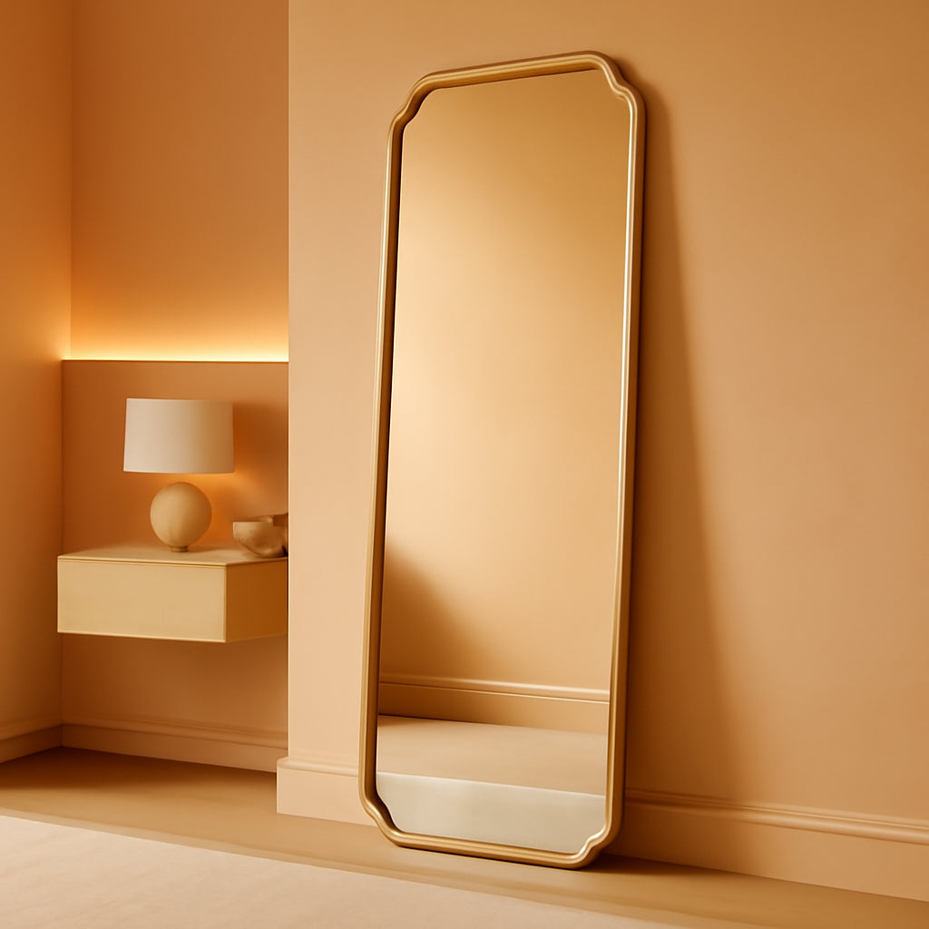 65x22 Inch Full Body Mirror Quality Rustic Solid Wood-0