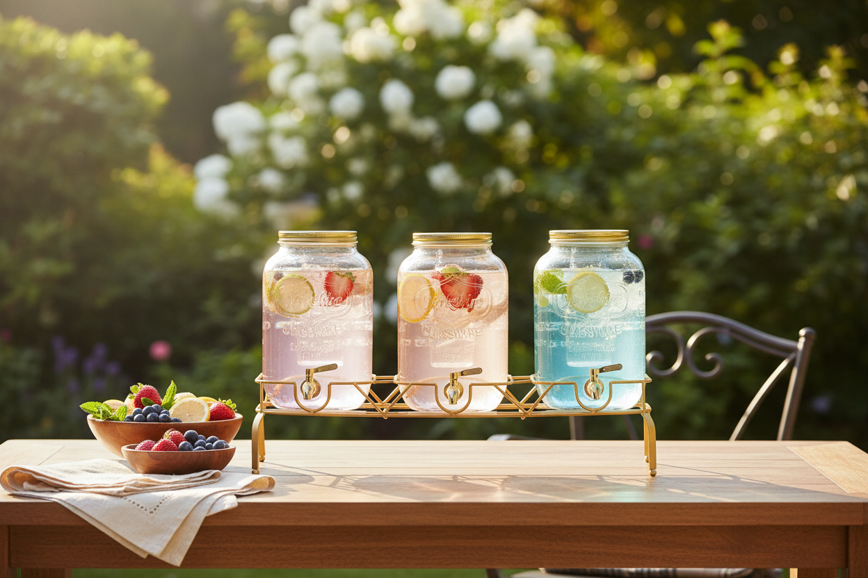 Beverage Dispenser – 3 Pack 2 Gallon Drink Dispensers For Parties