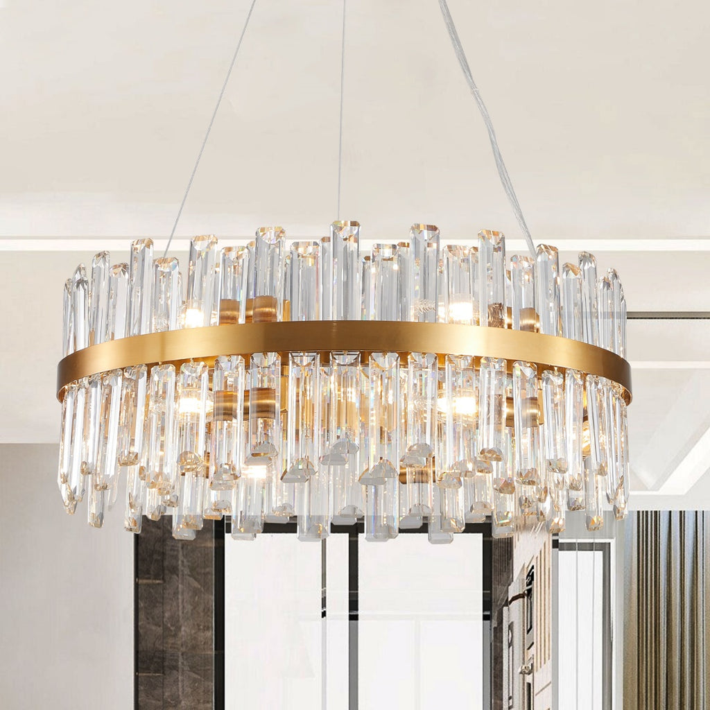23.6" Modern Crystal Chandelier