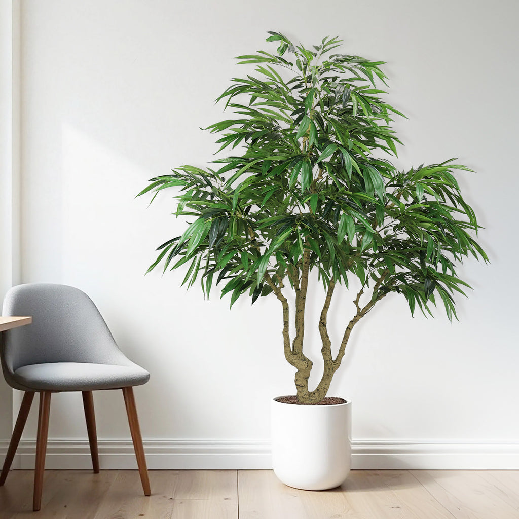 7′ Artificial Willow Tree in Black Pot